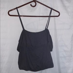 American eagle crop top size M color, dark grey